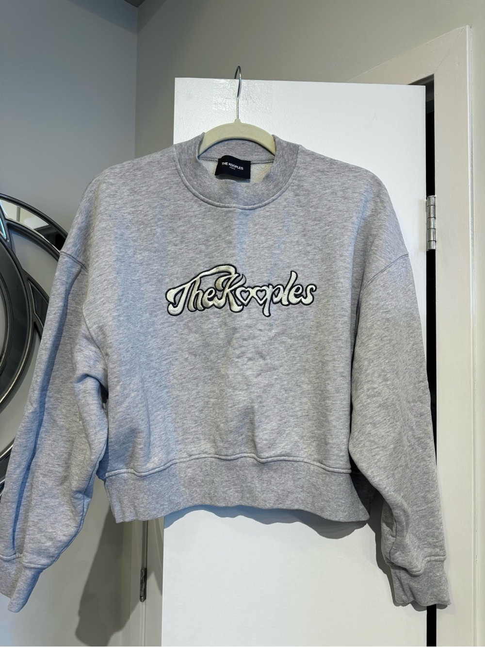 The Kooples Grey Embroidered Sweatshirt